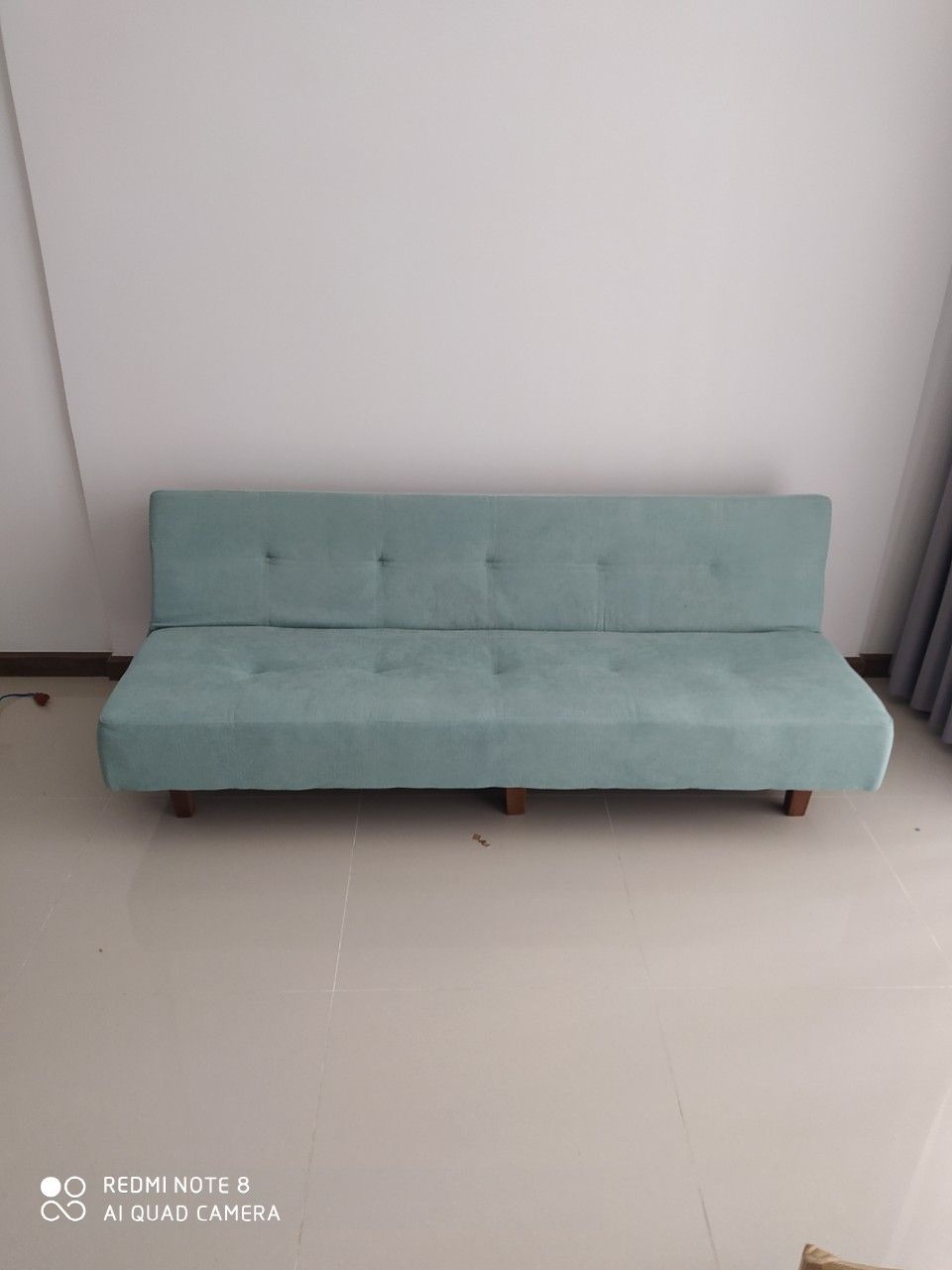 Sofa bed màu xanh pastel. Sofa bed. Sofa giường. Bed.