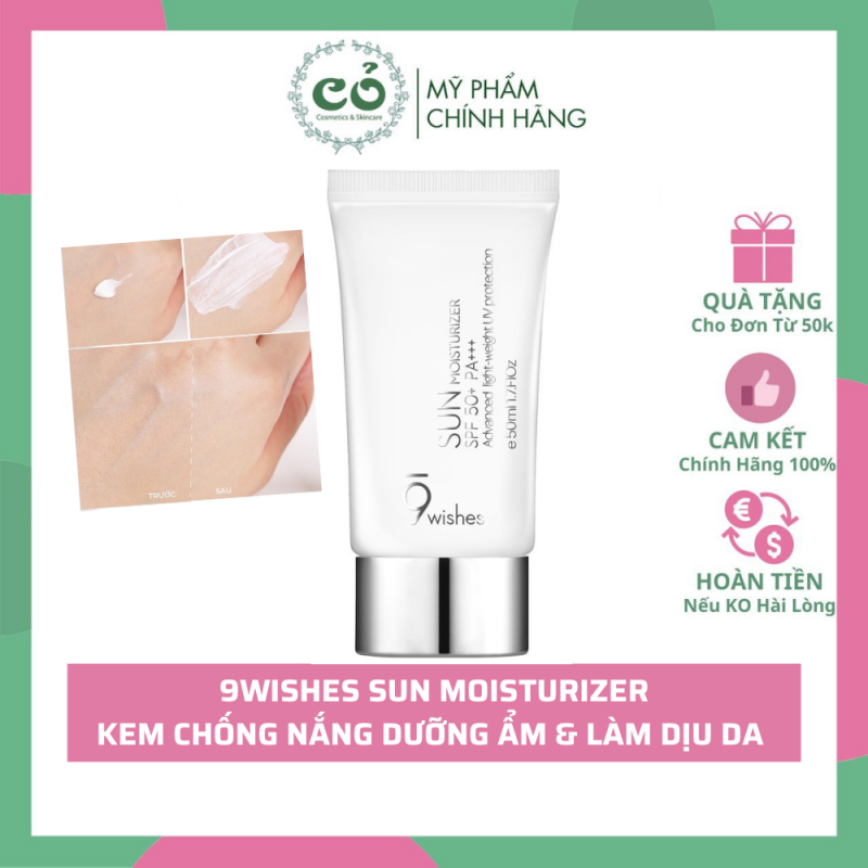 Kem chống nắng 9 Wishes Sun Moisturizer