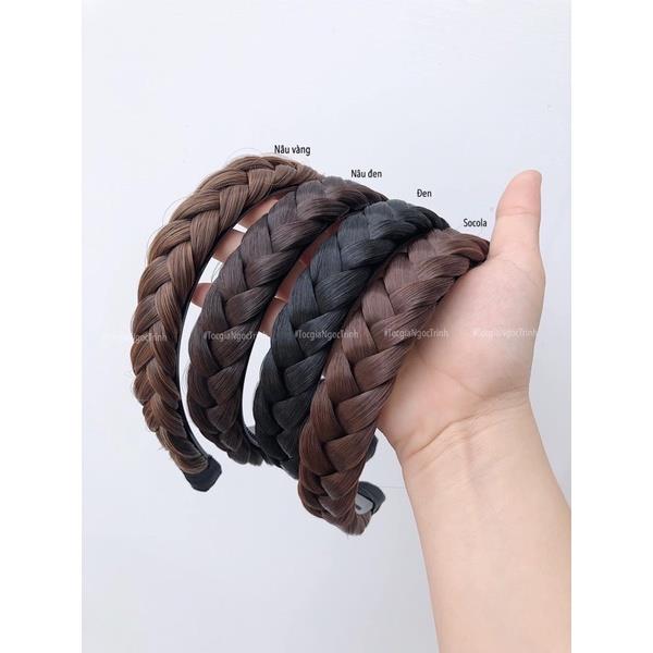 【HOT SALE】 cài bờm tóc giả tết rít bính to ao cấp