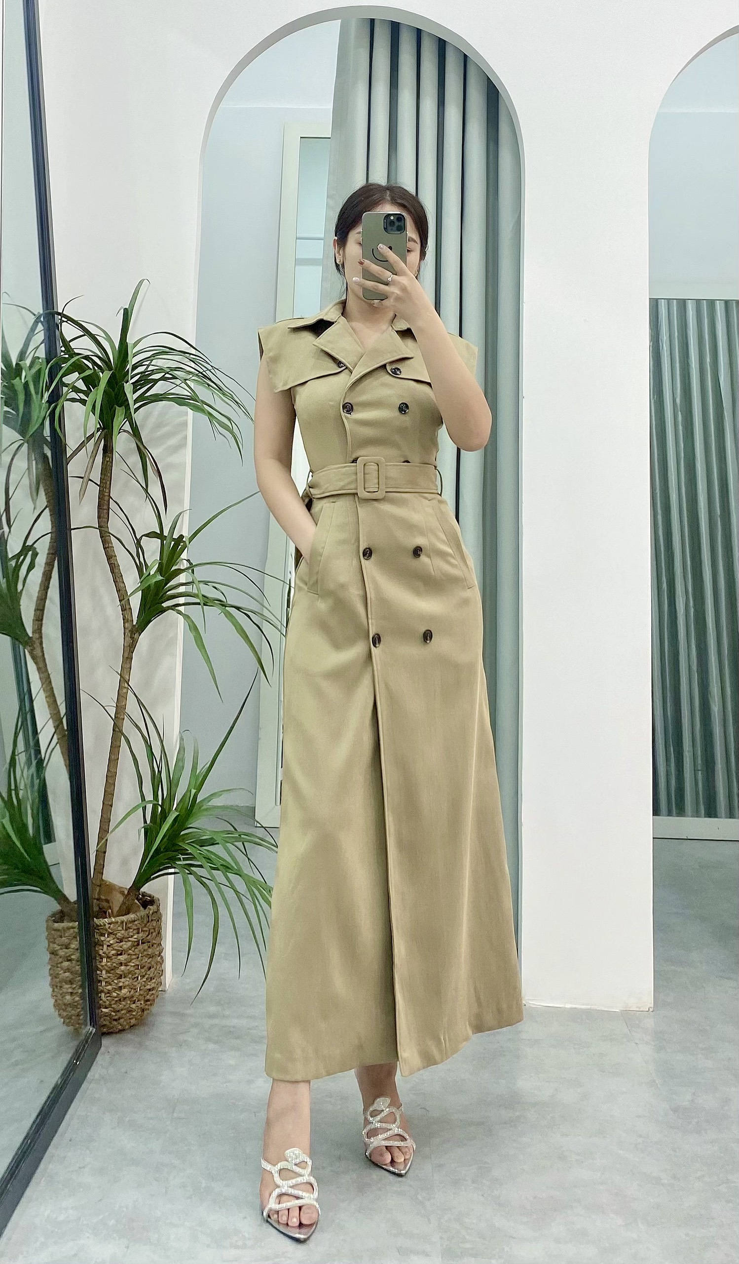 Đầm ZARA 2m Kèm Belt