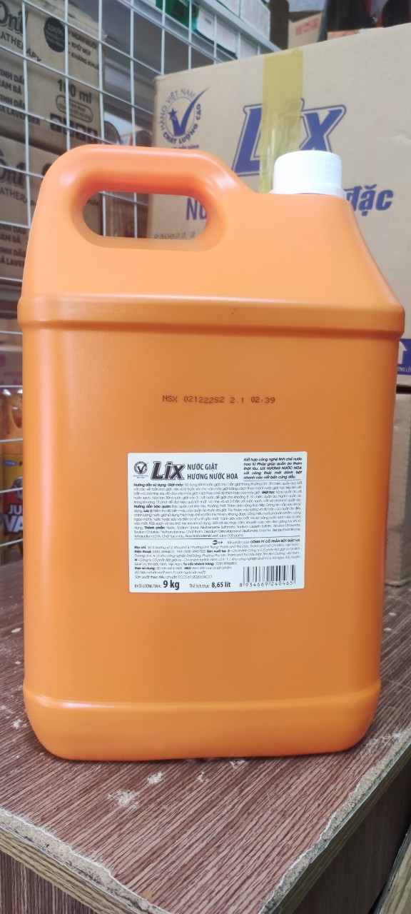 Nước giặt Lix Hương Nước Hoa 9kg