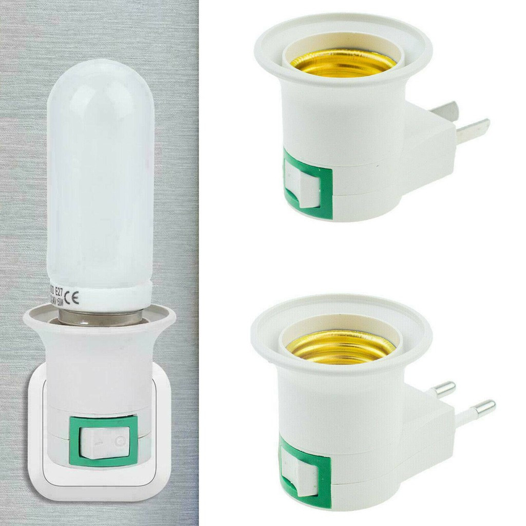 Dây đuôi đèn liền công tắc Dây Dài 1.5M Nhựa Cách Điện / Đui chuôi đèn liền dây điện có công tắc và phích cắm 2 Chấu