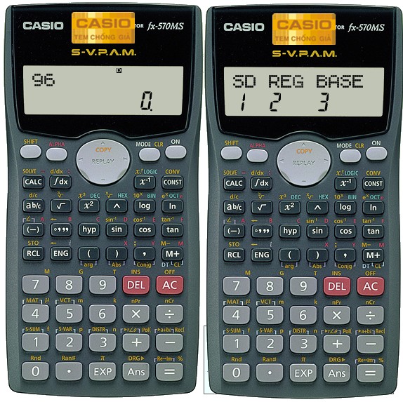 Máy tính học sinh cầm tay Casio Fx-570MS