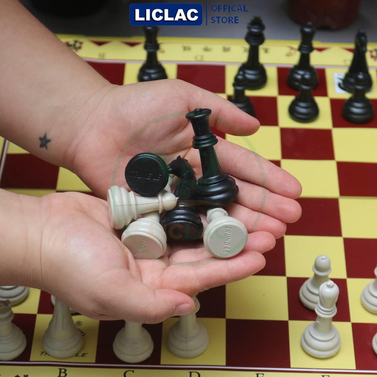 Medium/large/medium/small wrench set safe pp plastic chess ring Intl Vietnamese basegame toys-Limac