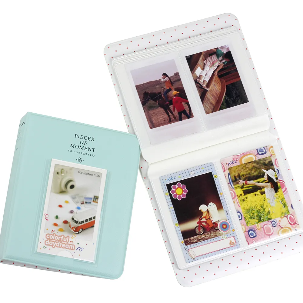 Polaroid / Instax Photo Album mini 6x9 kích thước ảnh để phù hợp với 64 ảnh 6x9 bìa da đẹp cho Fujifilm Instax Mini Film Size