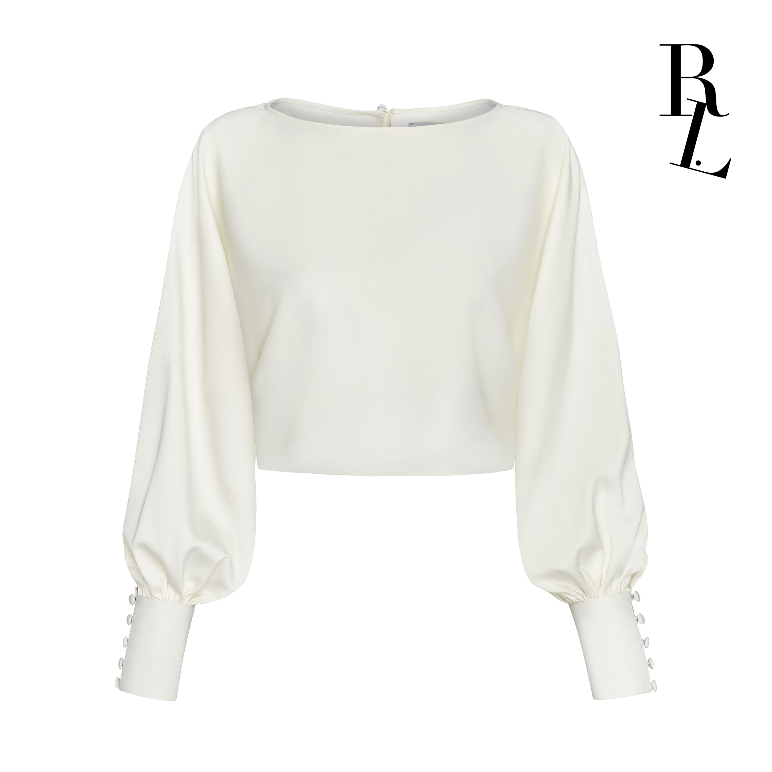 RANDOMLIST - Áo kiểu nữ lụa dáng crop-top sang trọng
