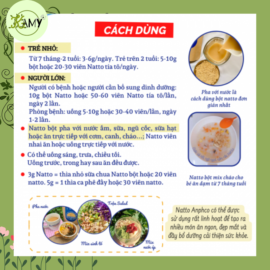 Natto Anphaco - Đậu tương lên men Nhật Bản