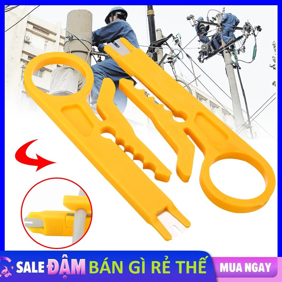 Kìm tuốt vỏ dây điện thiết kế tiện dụng mini đa năng / dụng cụ cắt dây cáp utp - dao cắt cáp mạng internet - dụng cụ tuốt vỏ dây điện - đa năng