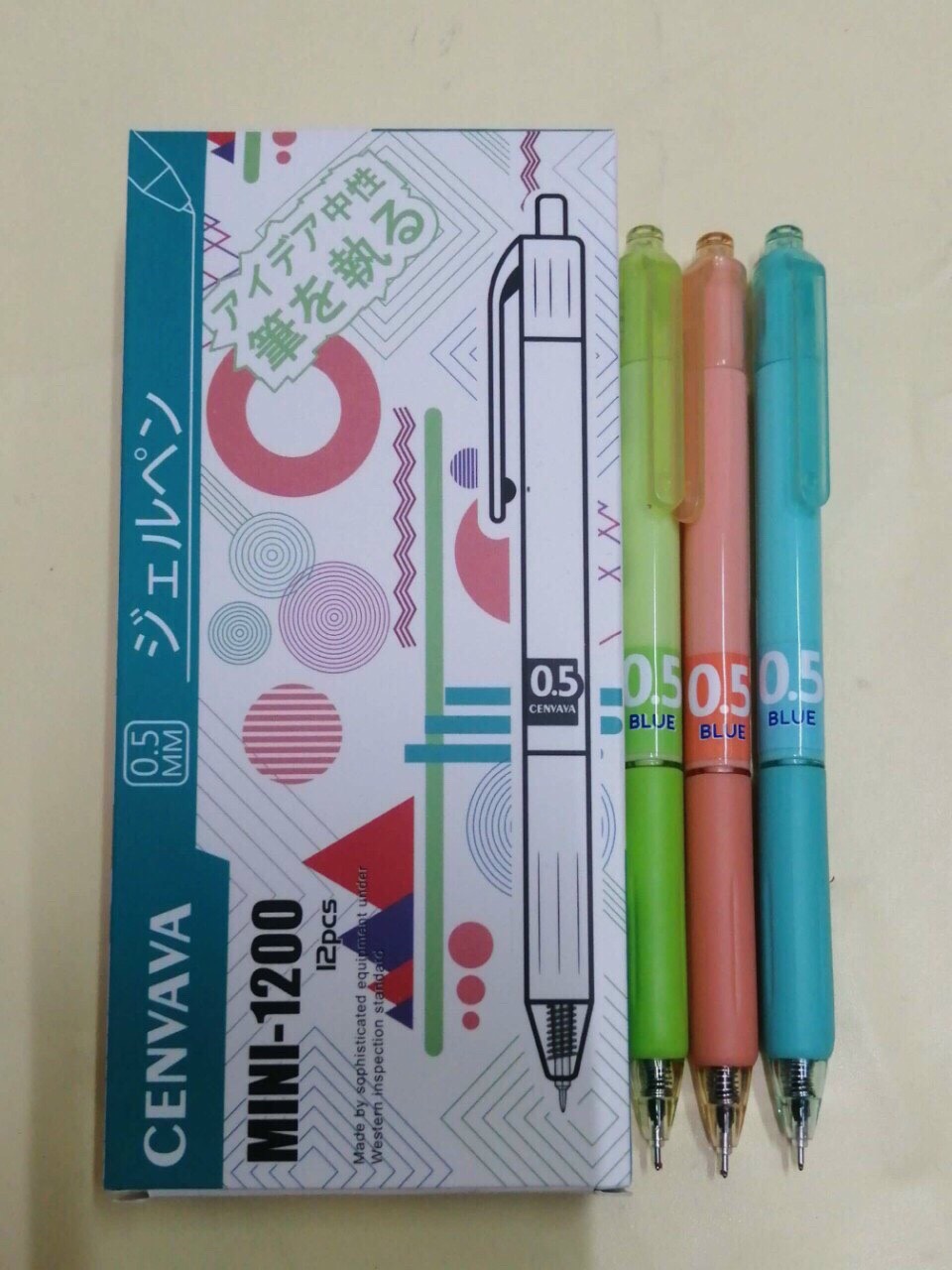 BÚT BI MỰC GEL CENVAVA MINI-1200, 0.5MM
