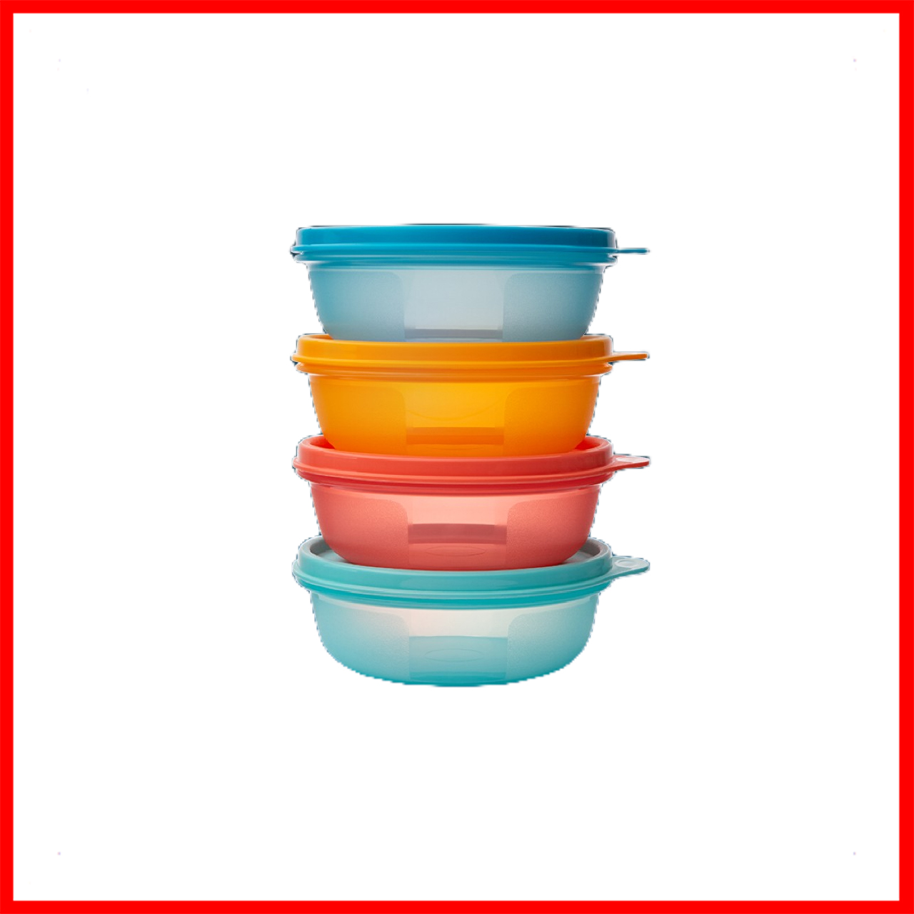 Bộ hộp bảo quản thực phẩm Tupperware Junior Modular Bowl 300ml(4 Hộp)