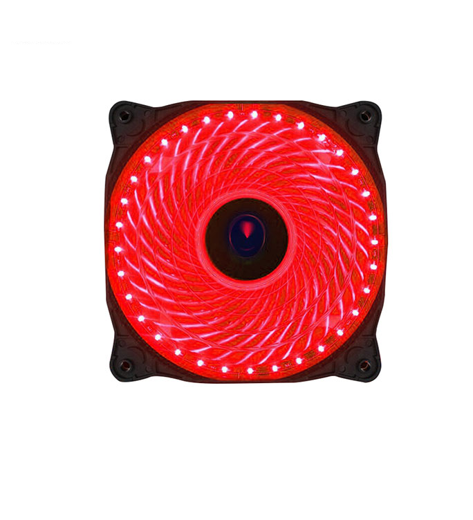 FAN LED 12CM COOLMOON MÀU ĐỎ 33 BÓNG