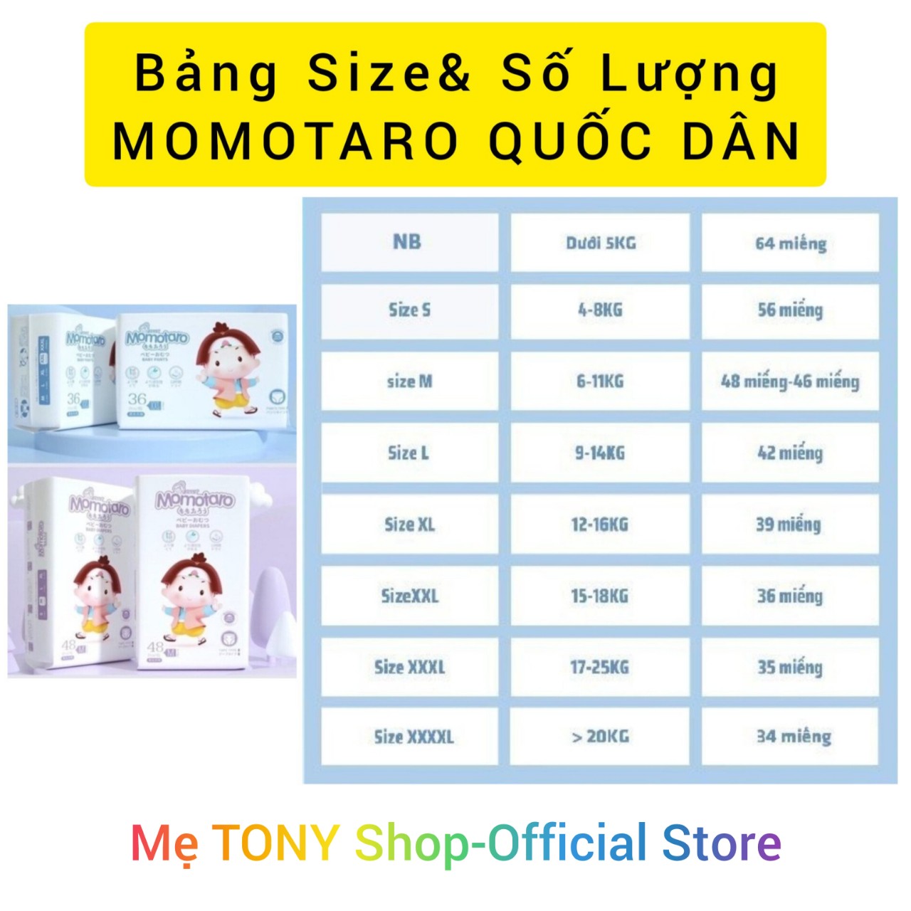[Dùng Thử Là Mê]1 Miếng Tả Bỉm MOMOTARO Xuất Nhật Đủ Size(Cam Kết Chính Hãng)