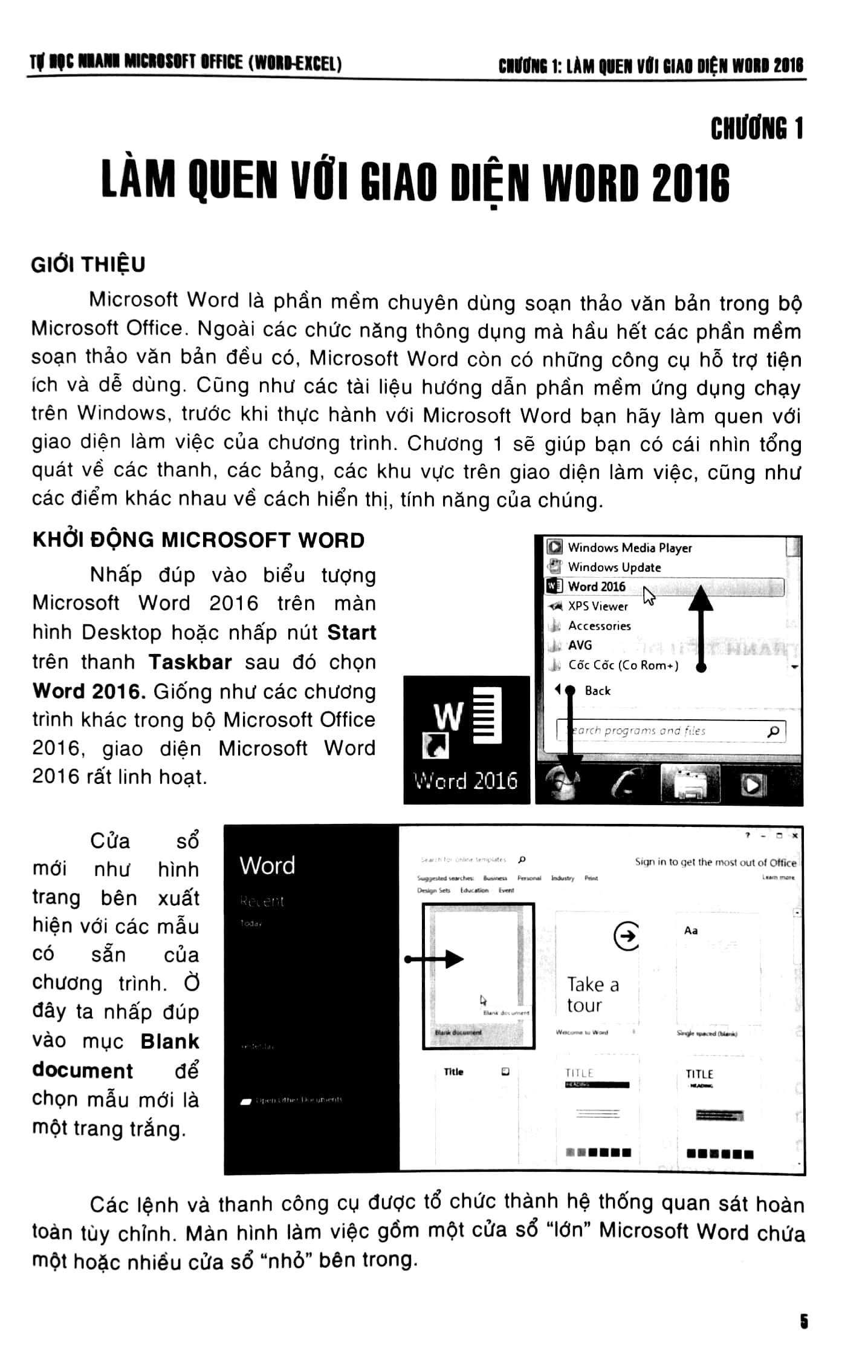 Fahasa - Tự Học Nhanh Microsoft Office (Word-Excel) )(Dùng Cho Các Phiên Bản 2022 - 2019 - 2016 - 2013)