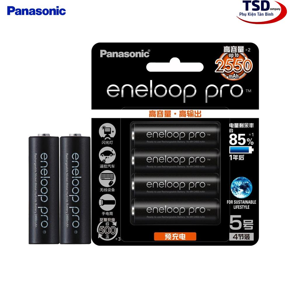 AA PANASONIC ENELOOP PRO 2550mAh Rechargeable Battery Pack Japanese Domestic Market