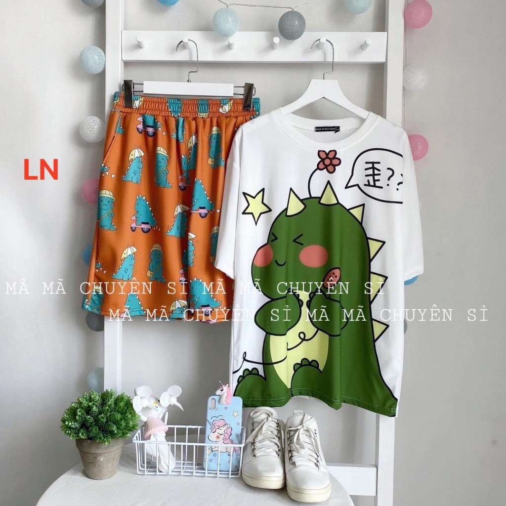 Áo phông khủng long nghe điện LN12