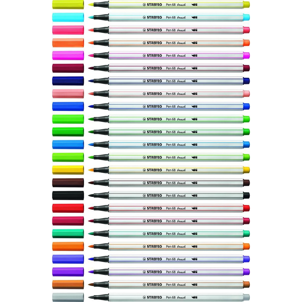 Bút lông Stabilo pen 68 brush luyện calligraphy