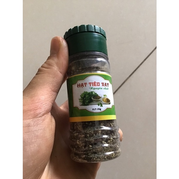 Hạt tiêu xay nguyên chất lọ 25g