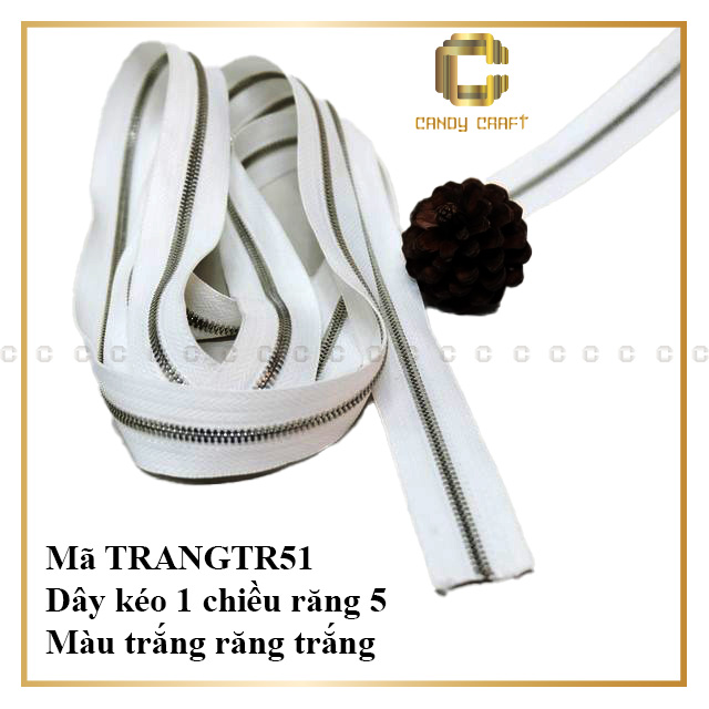[HCM]Dây kéo 1 chiều răng 3 (không kèm đầu khóa) - phụ kiện làm túi xách
