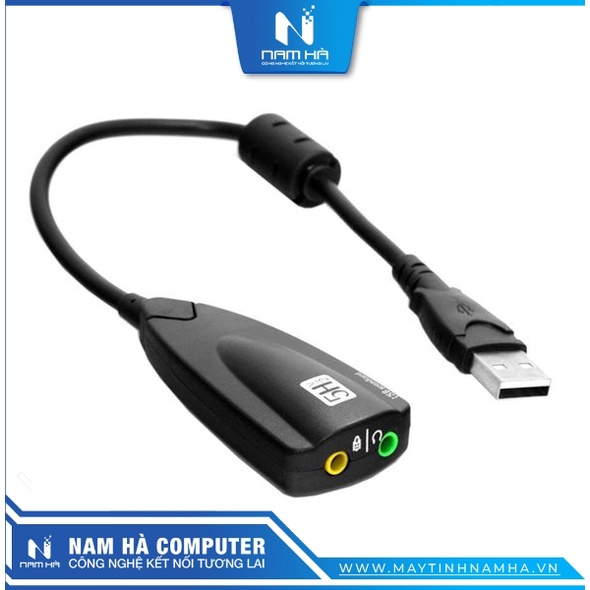Cáp chuyển USB to Sound Card 7.1 (Chuyển âm thanh từ USB ra 3.5)