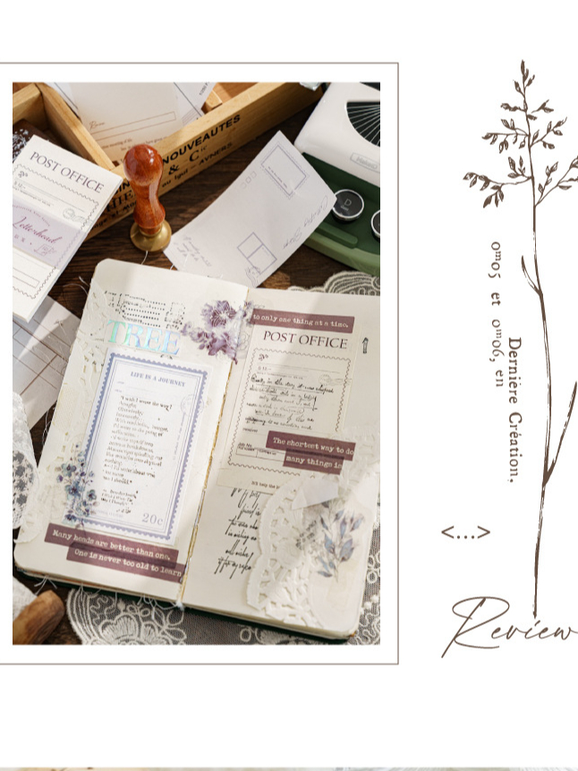 Junarystudio - Set 30 miếng giấy note giấy nền đơn giản trang trí sổ tay bullet journal