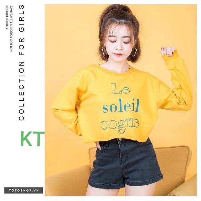Áo croptop le soleil dài tay kth0919
