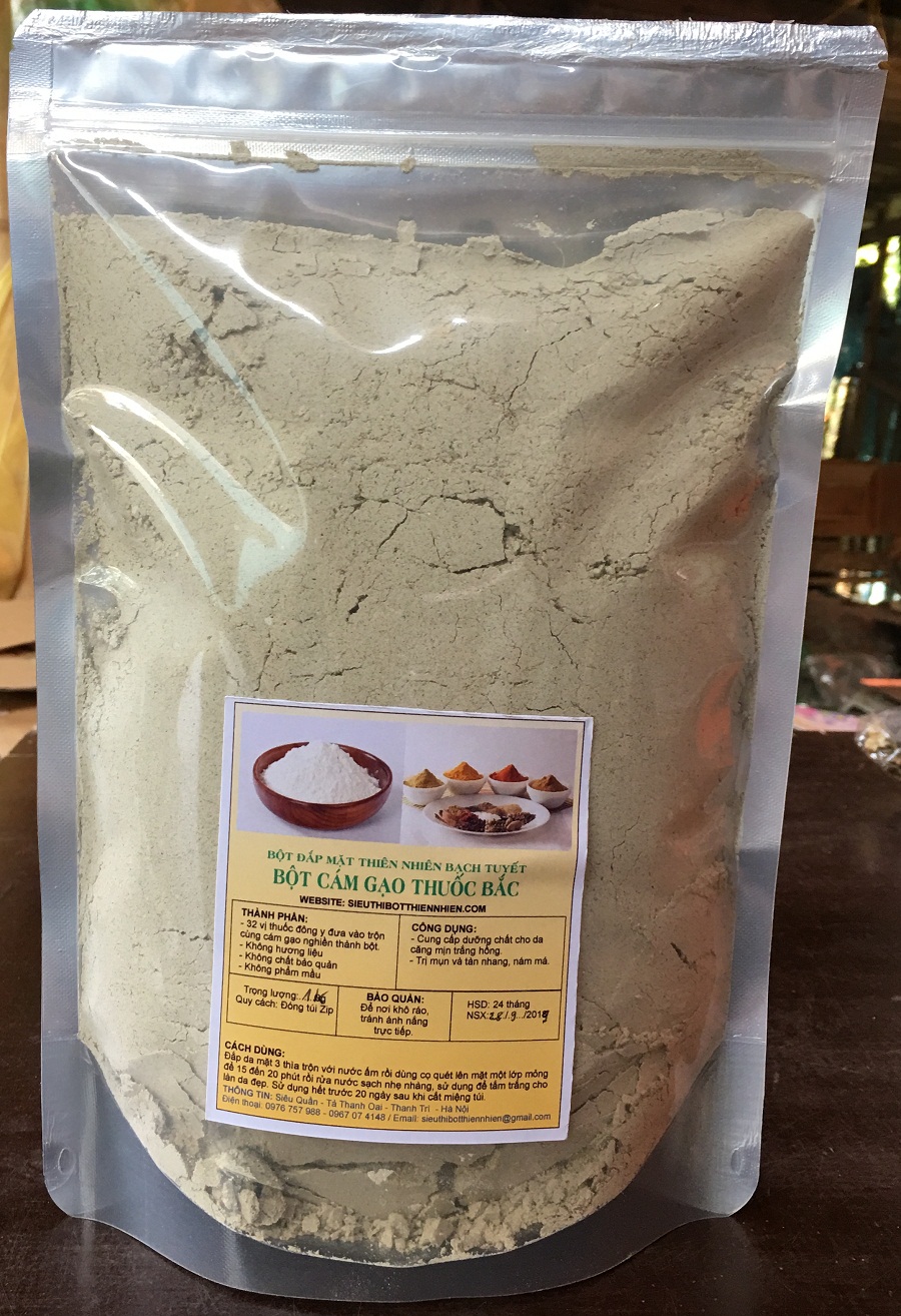 100g Bột Cám Gạo Thuôốc Bắc -  Bạch Tuyết