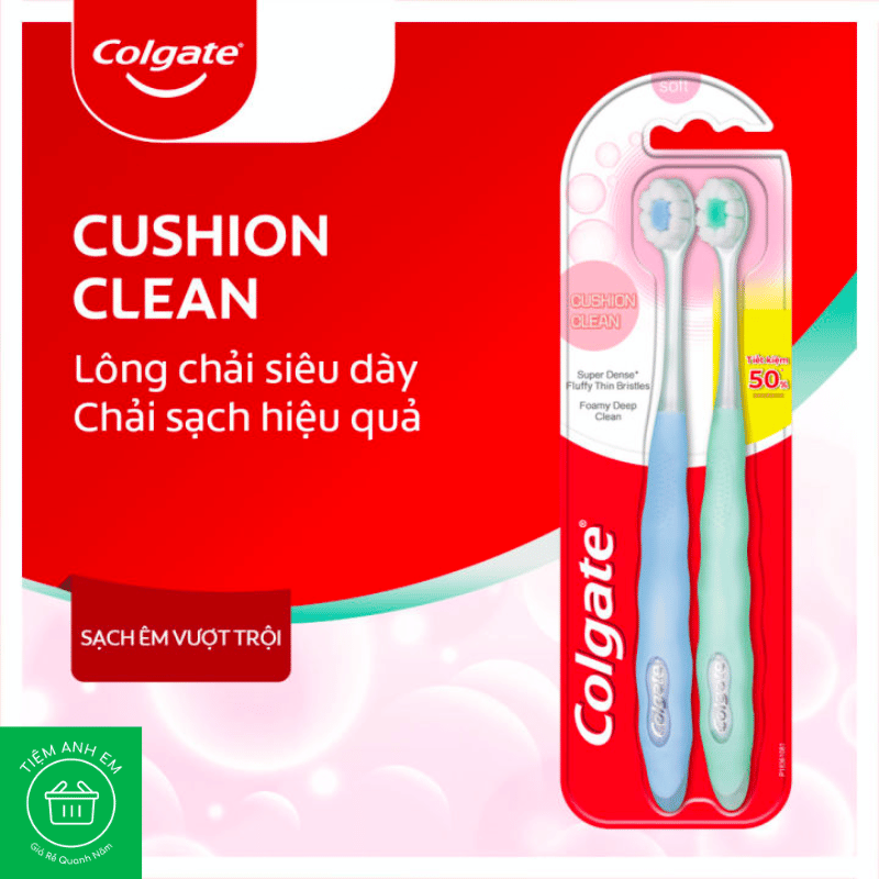 Bàn chải đánh răng Colgate Cushion Clean (Giao màu ngẫu nhiên)
