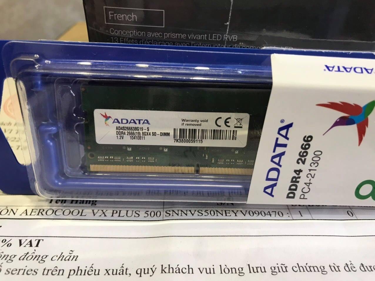 RAM laptop Adata DDR4 8GB bus 2666 MHz