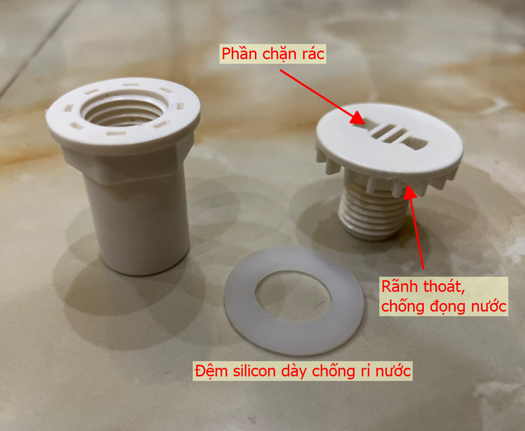 Out thoát nước xả đáy Phi 20 cho hồ cá ( loại thẳng)