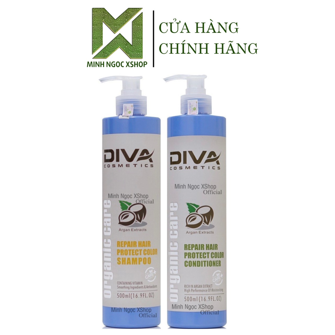 Dầu gội xả phục hồi giữ màu tóc nhuộm Diva Repair Hair Protect Color 500ML chính hãng