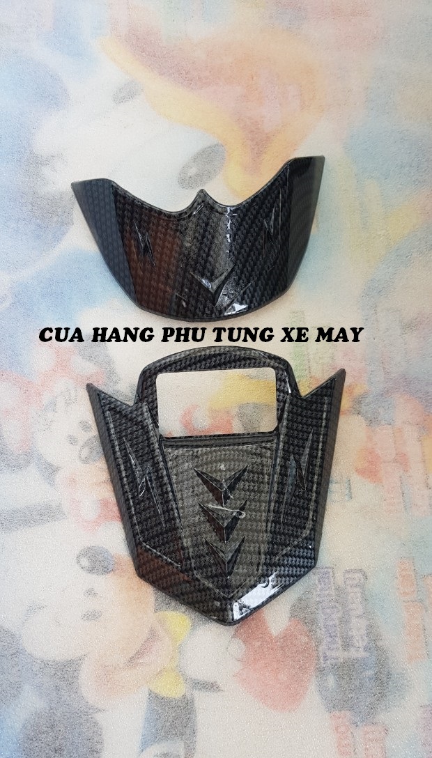 Bộ mũi dè trước và sau cho xe Air Blade 2020 cacbon - 1 cặp