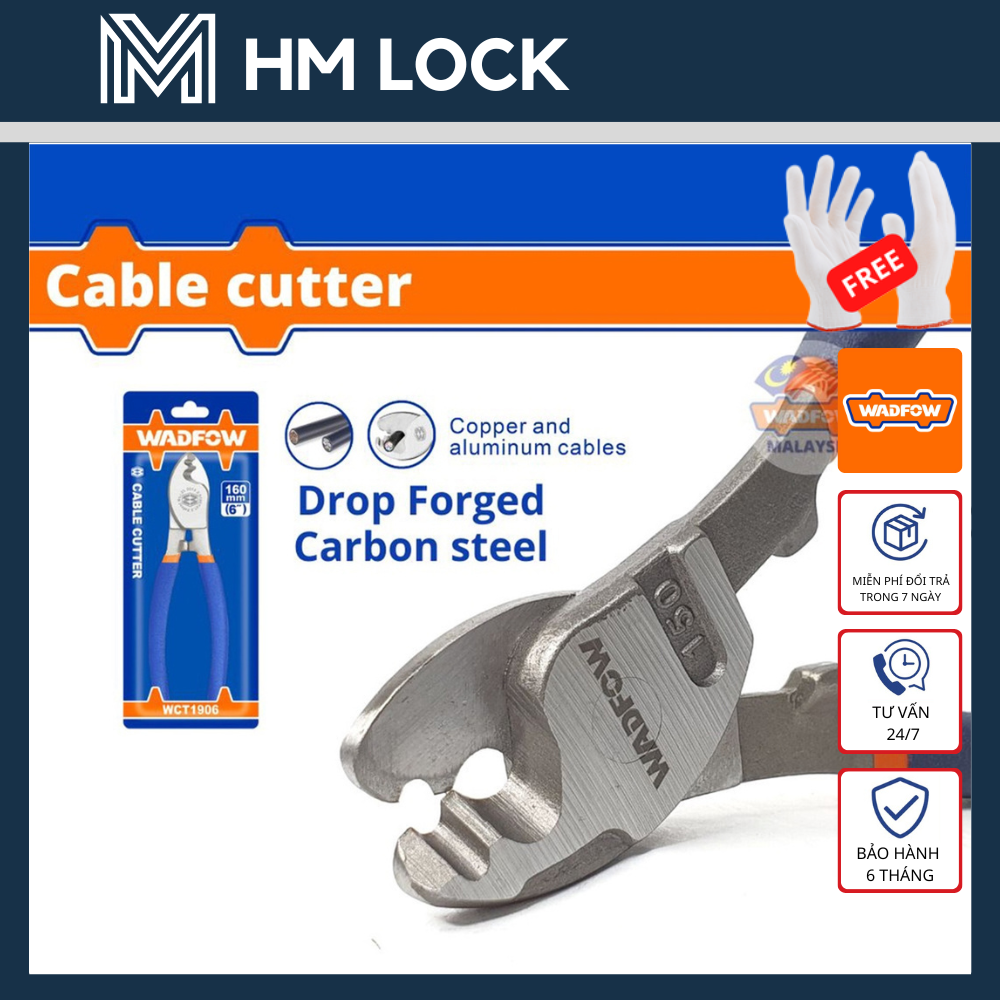 KỀM CẮT CÁP 6, 8 INCH WADFOW - WCT1906 - HM LOCK