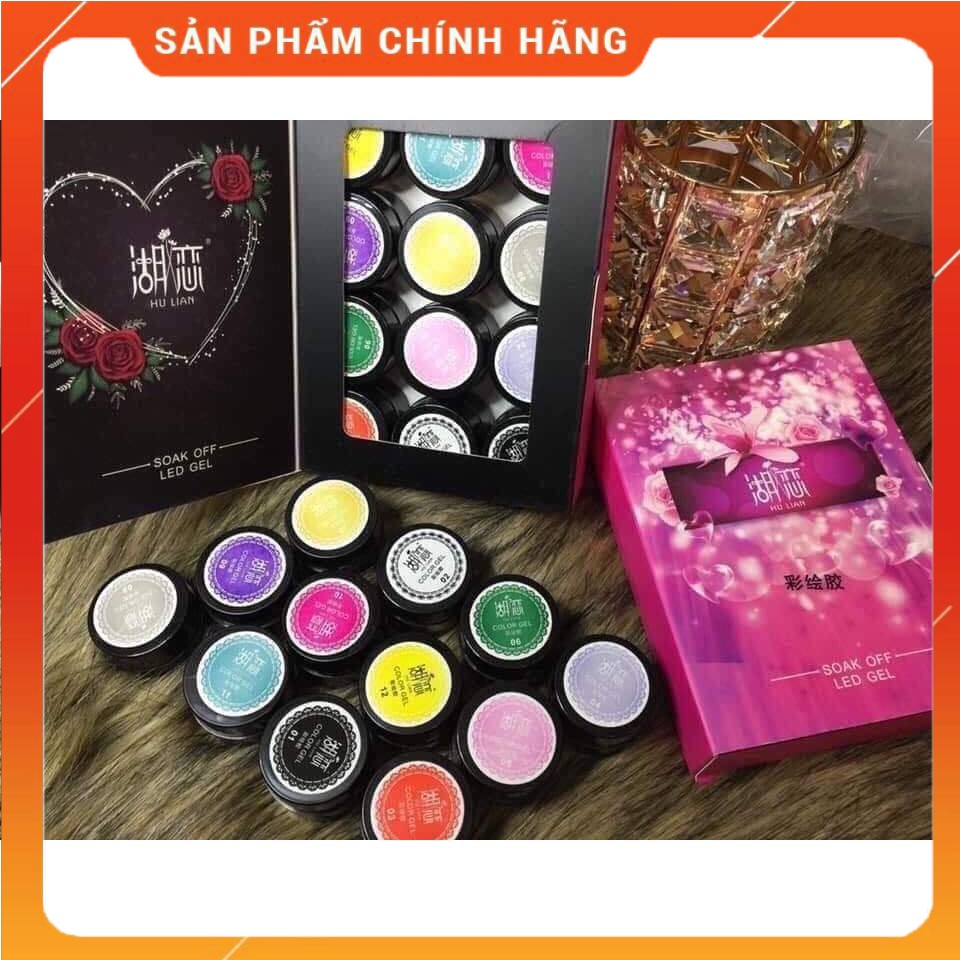 Set gel vẽ siêu đặc 12 màu