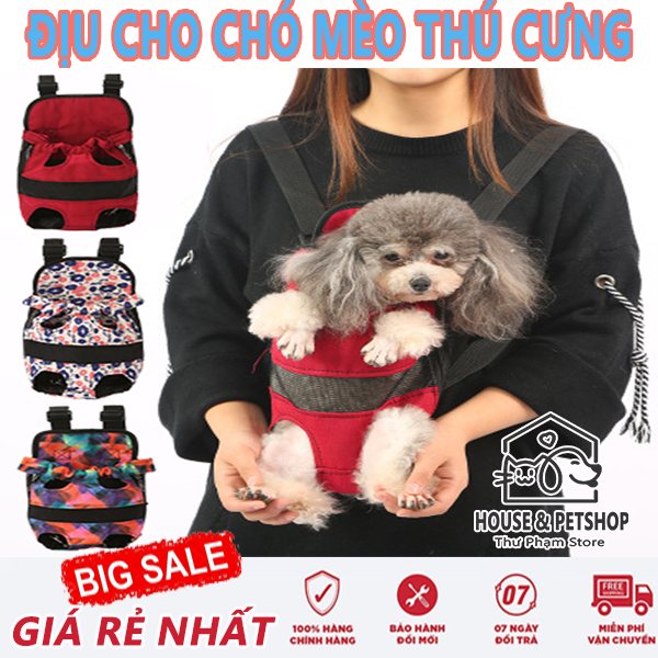 ĐỊU CHO CHÓ MÈO THÚ CƯNG - TÚI ĐEO THÚ CƯNG - VẬN CHUYỂN CHÓ MÈO - LOẠI TỐT - GIÁ MỀM