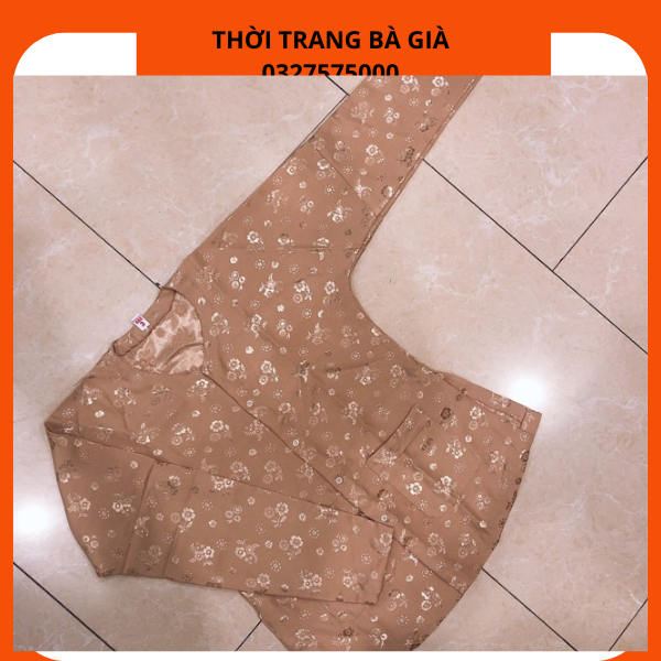 Áo gấm bà ba cho người già. cho các bà các mẹ. ảnh thật