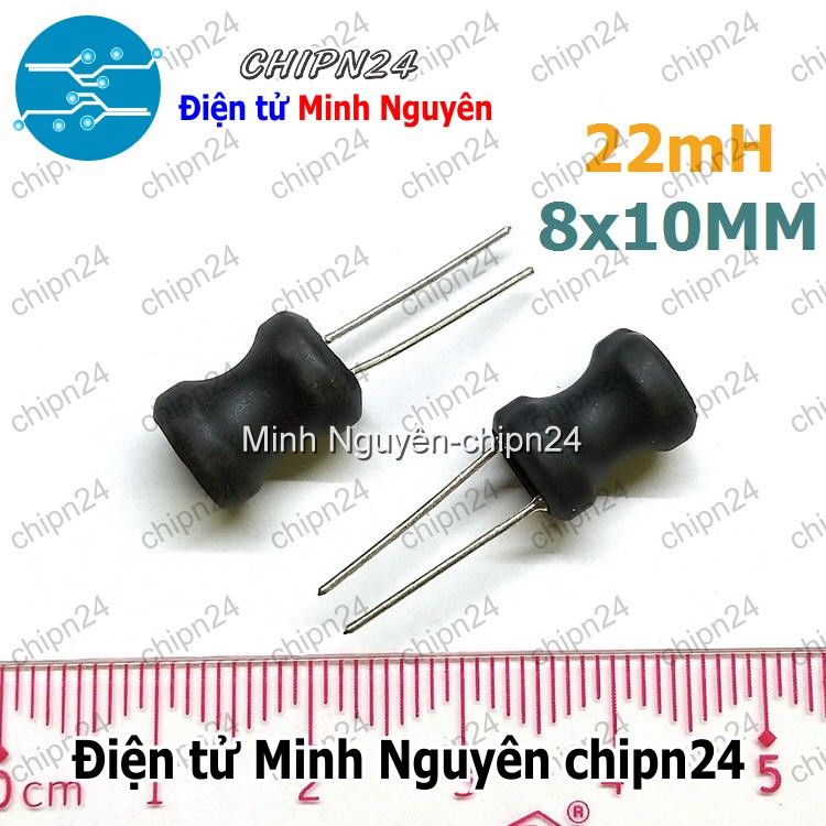 [4 cái] Cuộn cảm cắm 8x10mm 22MH (DIP 0810 22MH) - HH005413