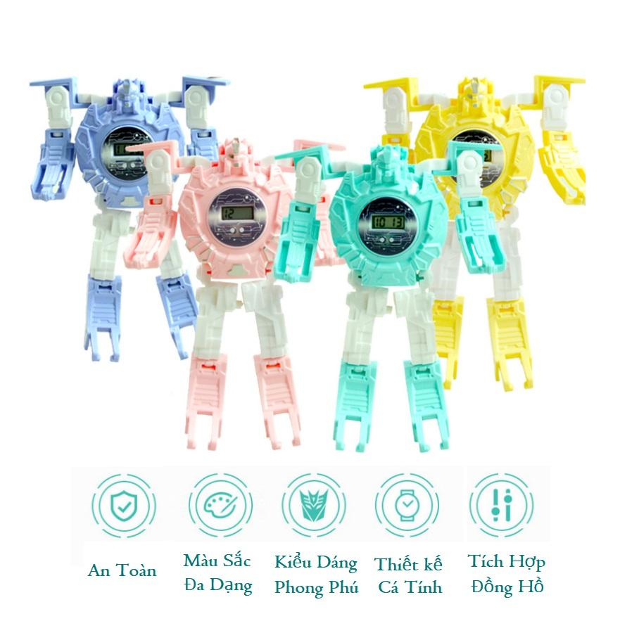 Đồng Hồ Robot Biến Hình 2in1 Cho Bé từ 3-10 Tuổi _ Phù Hợp Bé Trai và Bé