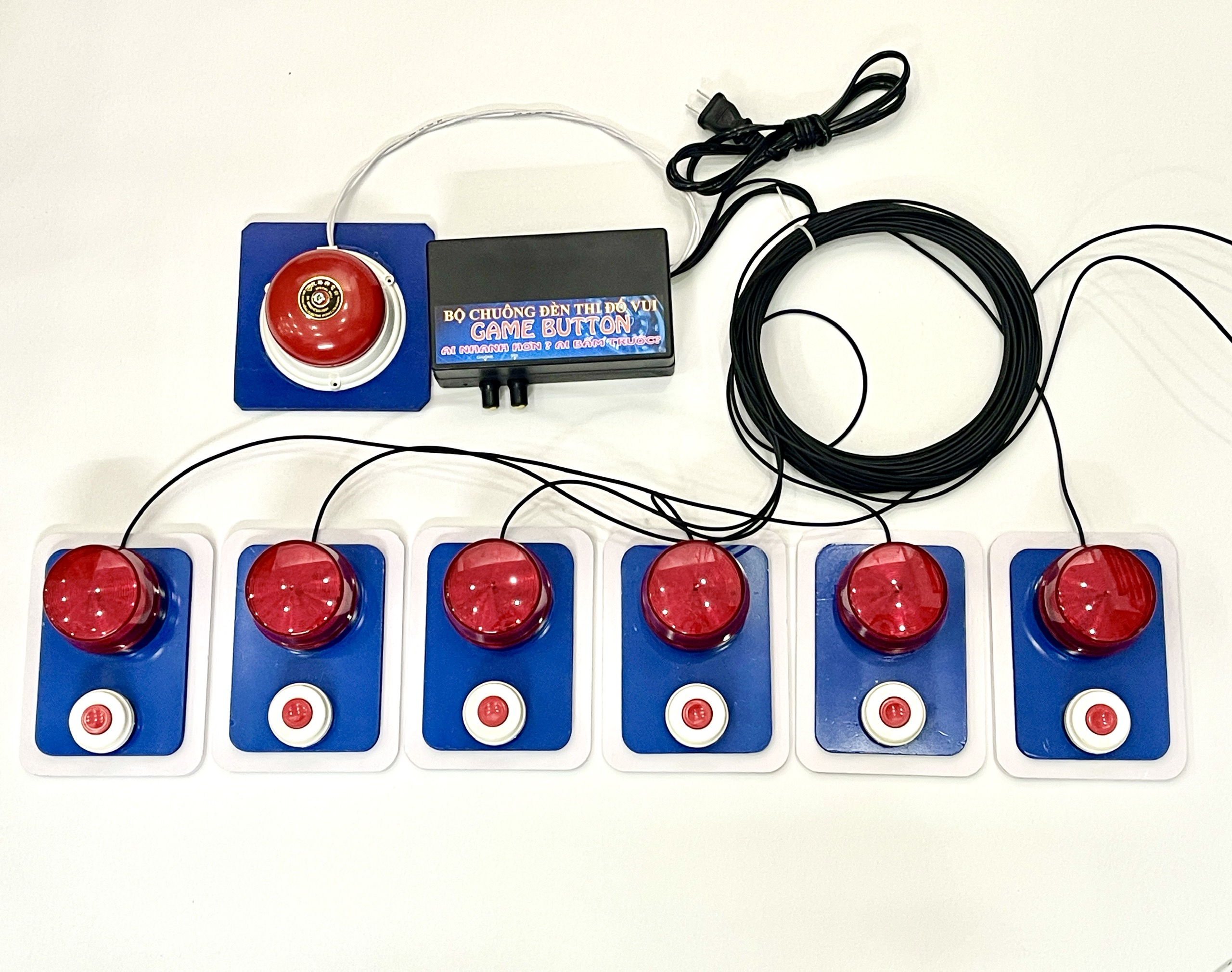 BỘ CHUÔNG ĐÈN THI ĐỐ VUI - CHUÔNG ĐIỆN GAME SHOW
