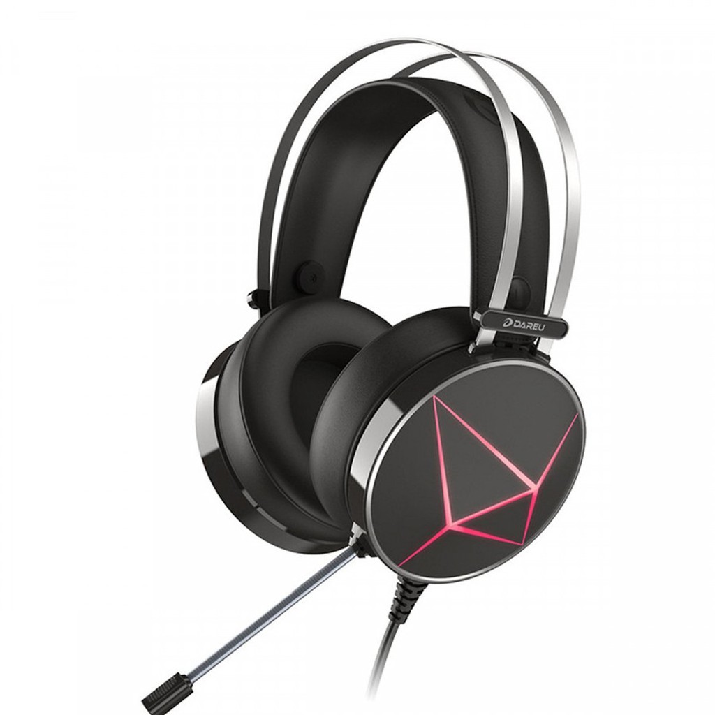 Tai nghe Gaming Dareu EH722S pink+ black [ Âm thanh vòm, Led RGB, giả lập, âm thanh 7.1 ]