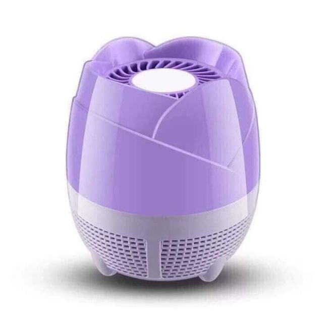 Đèn Bắt Muỗi Cao Cấp Kiêm Đèn Ngủ Đa Năng Hình Hoa Sen Cổng USB