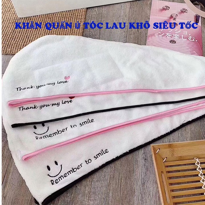 Khăn Ủ Tóc Siêu Thấm, Làm Khô Tóc, Bảo Vê Và Chăm Sóc Tóc