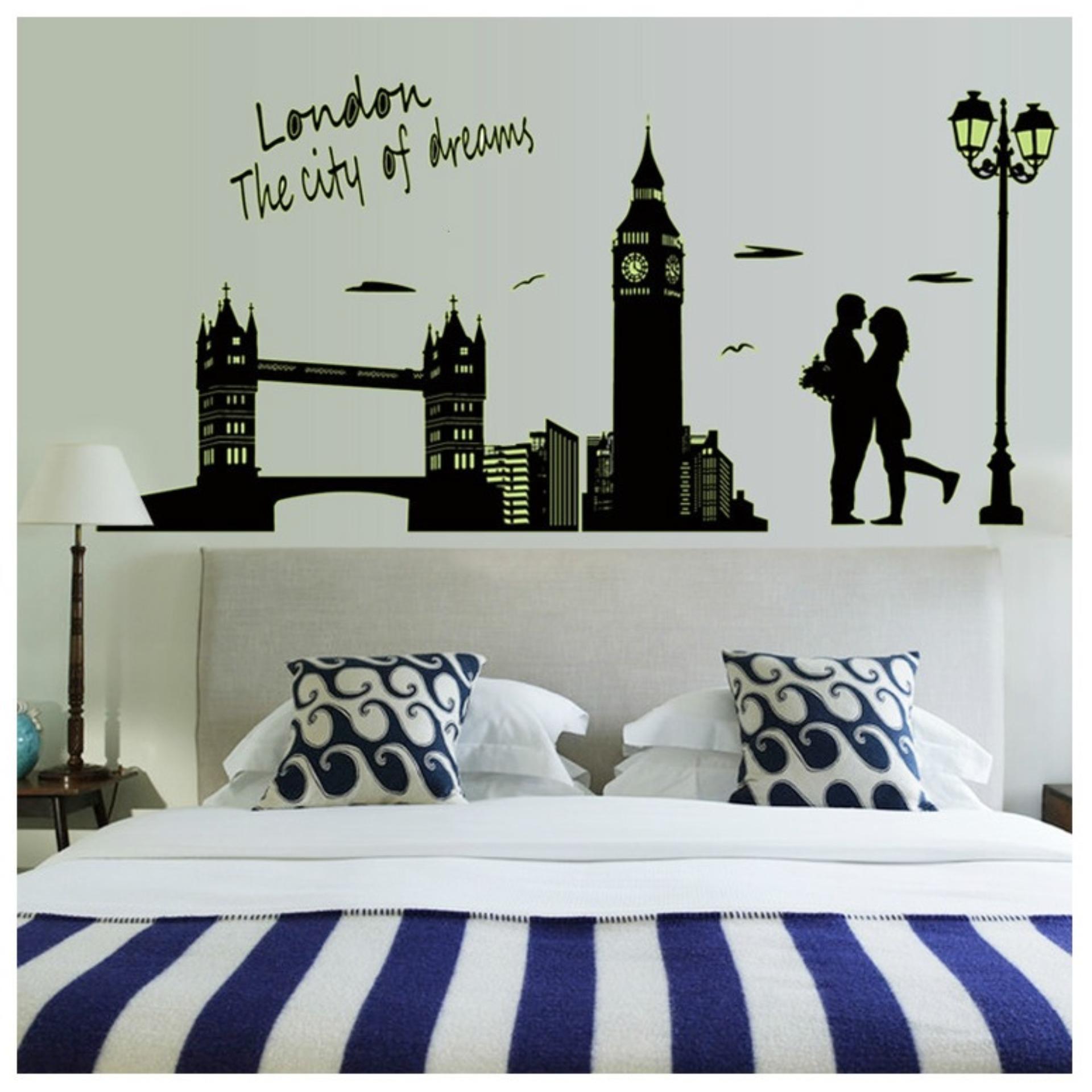 [HCM]Decal dán tường Dạ quang London DDQ002 (60 x 160 cm)
