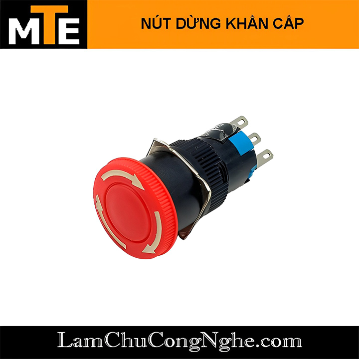 Nút nhấn dừng khẩn cấp Phi 16 250V 3A AB6
