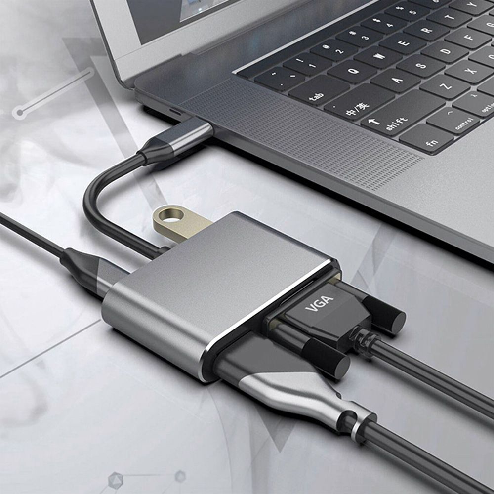 USB Type-C đến USB-C 4K HDMI, VGA USB 3.0, Trinp top, 4K HD