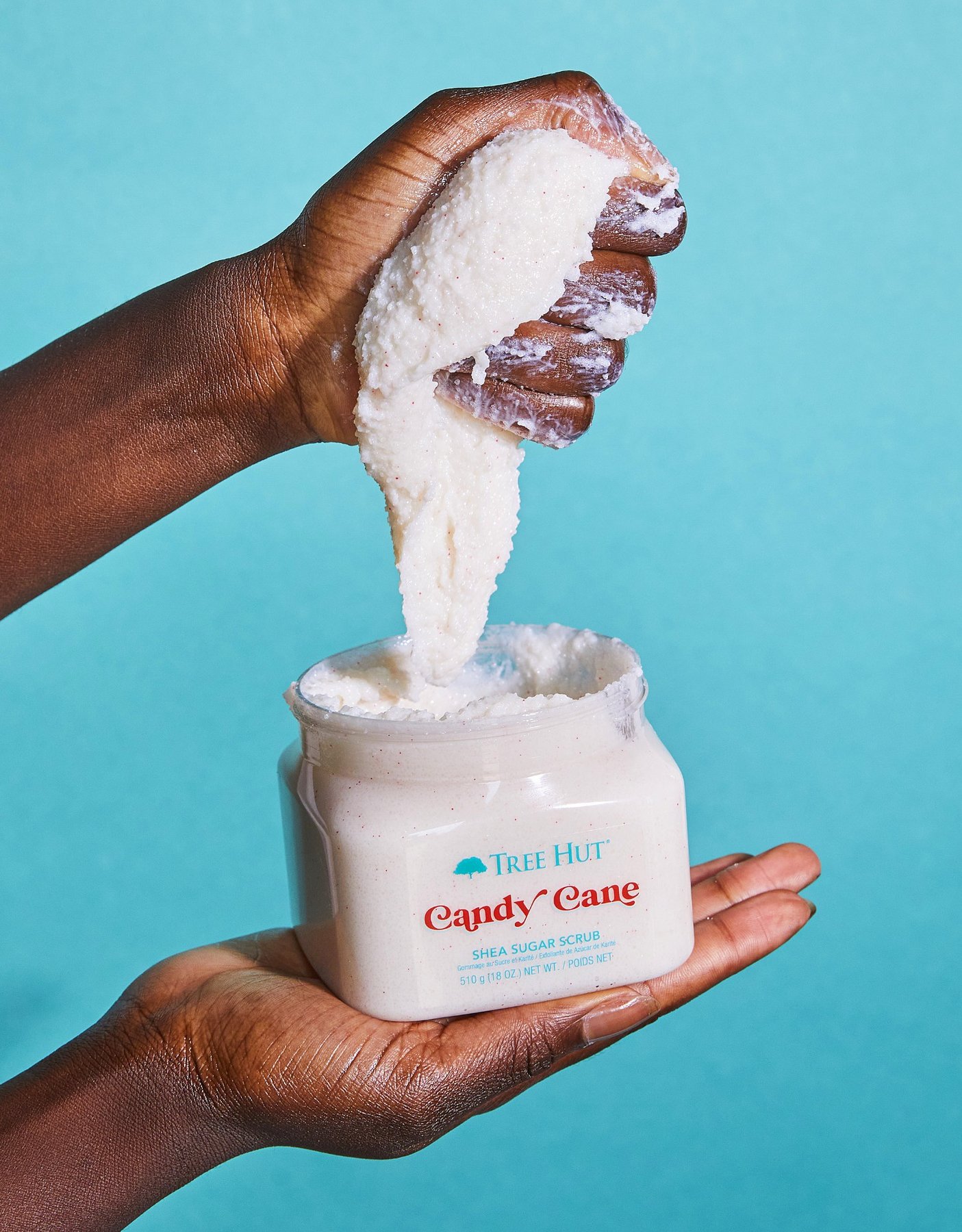 Tẩy tế bào chết Tree Hut shea sugar scrub candy candy cane 510g