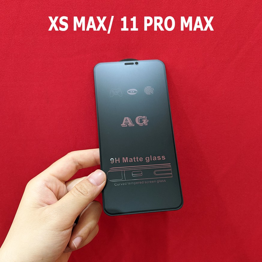 Kính cường lực chống bám vân tay iPhone X iPhone XS Max iPhone 11 Pro Max