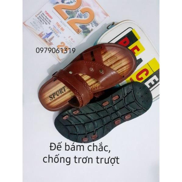 (Ảnh thật) Dép sandal nhựa giả da