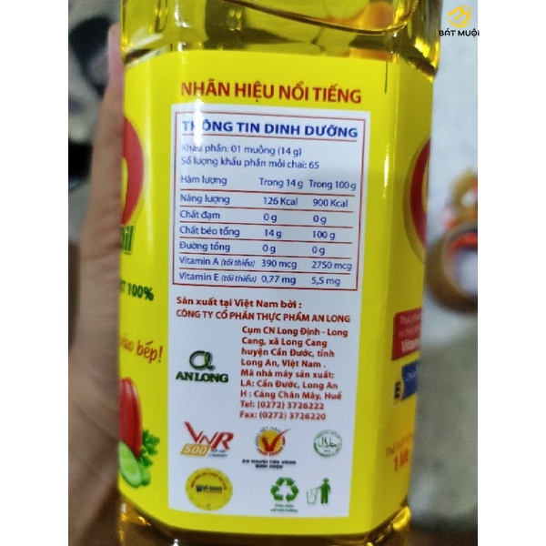 Dầu ăn cao cấp Olifam can 5 lít - CTY BÁT MUỘI