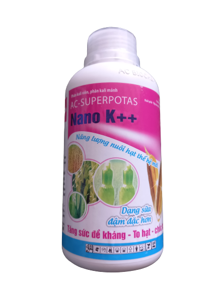 Phân kali viên, kali mảnh NANO K++ dạng sữa (chai 500ml)