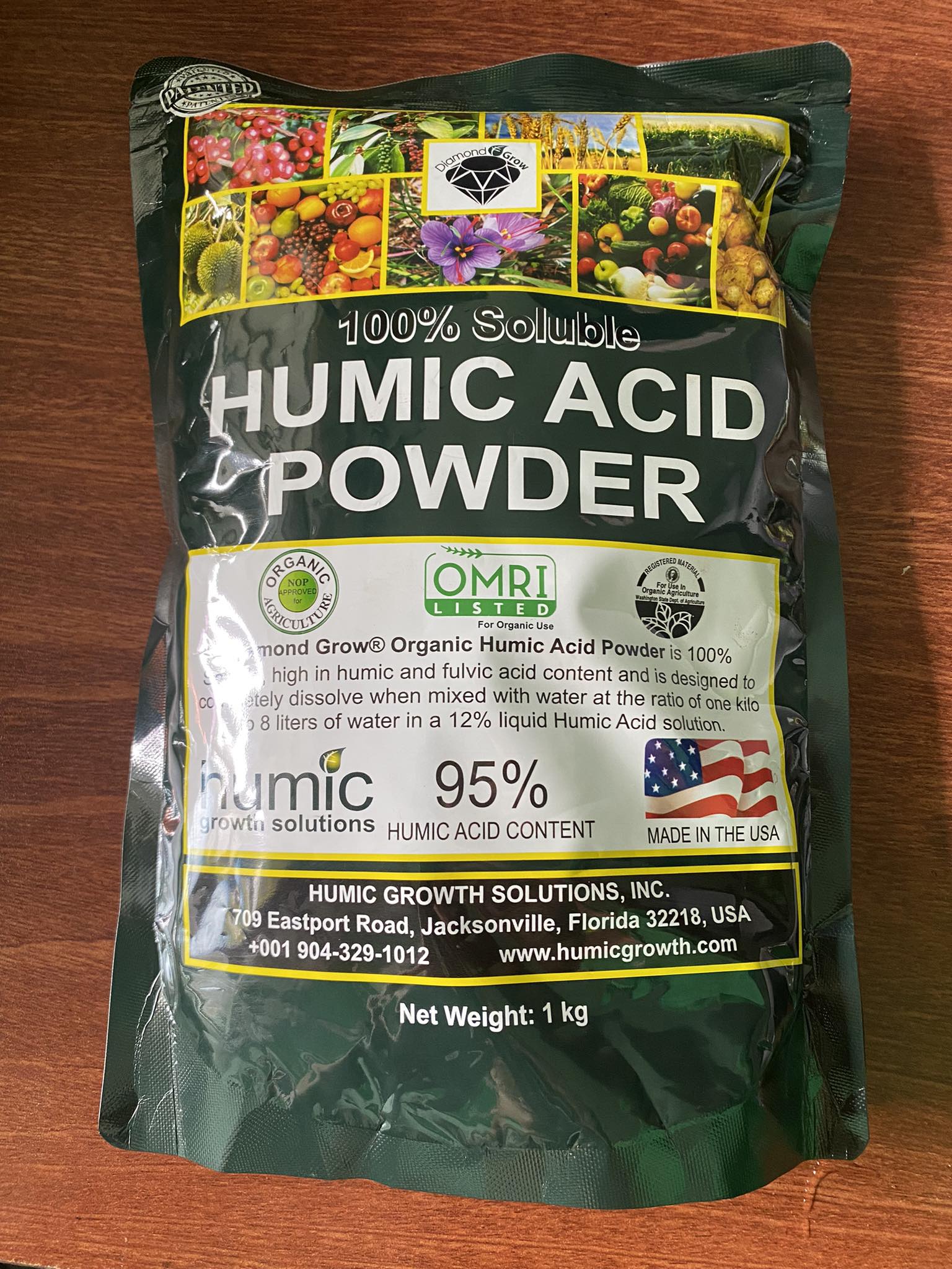Humic Acid Powder (Nhập khẩu Mỹ) 1 kg